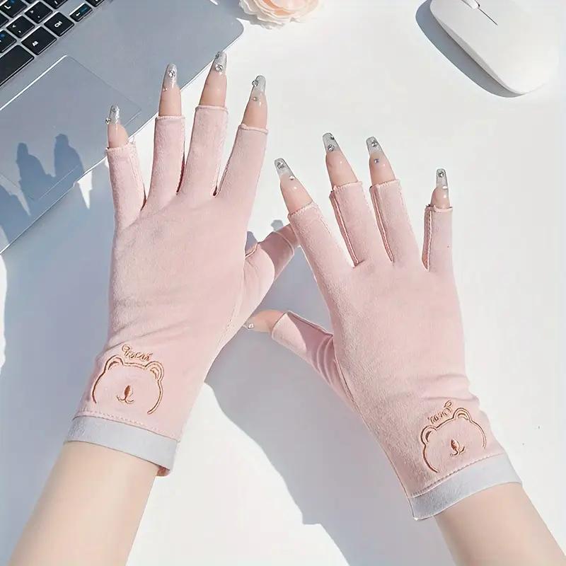 UV-beskyttelseshandsker til neglebehandling, pink