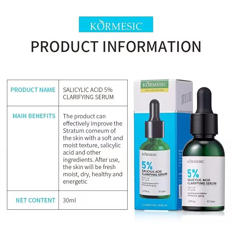 Salicylsyre Serum, 5%, 30 ml, Kormesic