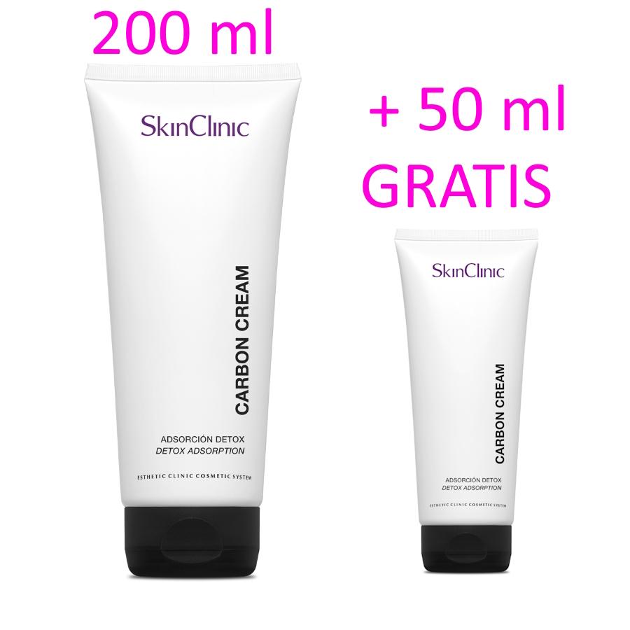 SkinClinic Carbon Cream, Detox maske, 200 ml + 50 ml Gratis