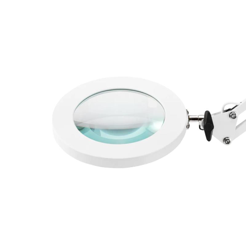 LED Luplampe til bord, 8 diopter, Hvid, LUXLight 308