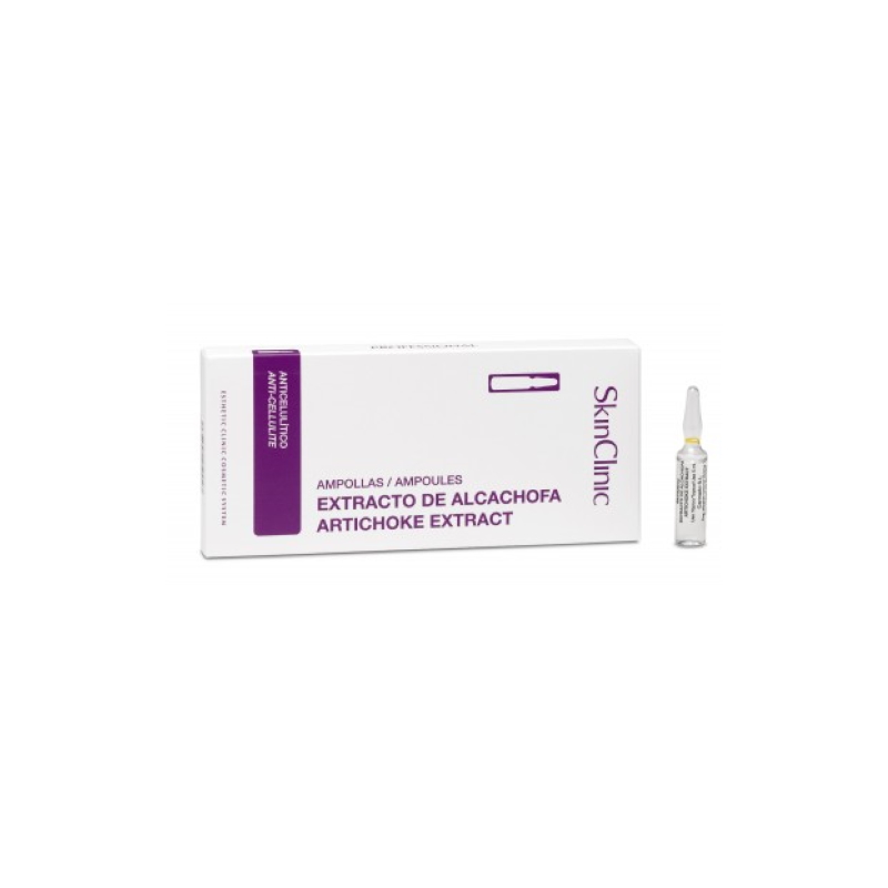 SkinClinic  Artichoke Extract Ampoules, 10 x 5 ml. Extrakt af artiskok til anti-cellulite behandling.