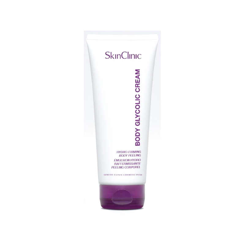 SkinClinic Body Glycolic Cream, 3 ml sachet. Kropscreme med dyb fugtgivning og let peelende effekt.