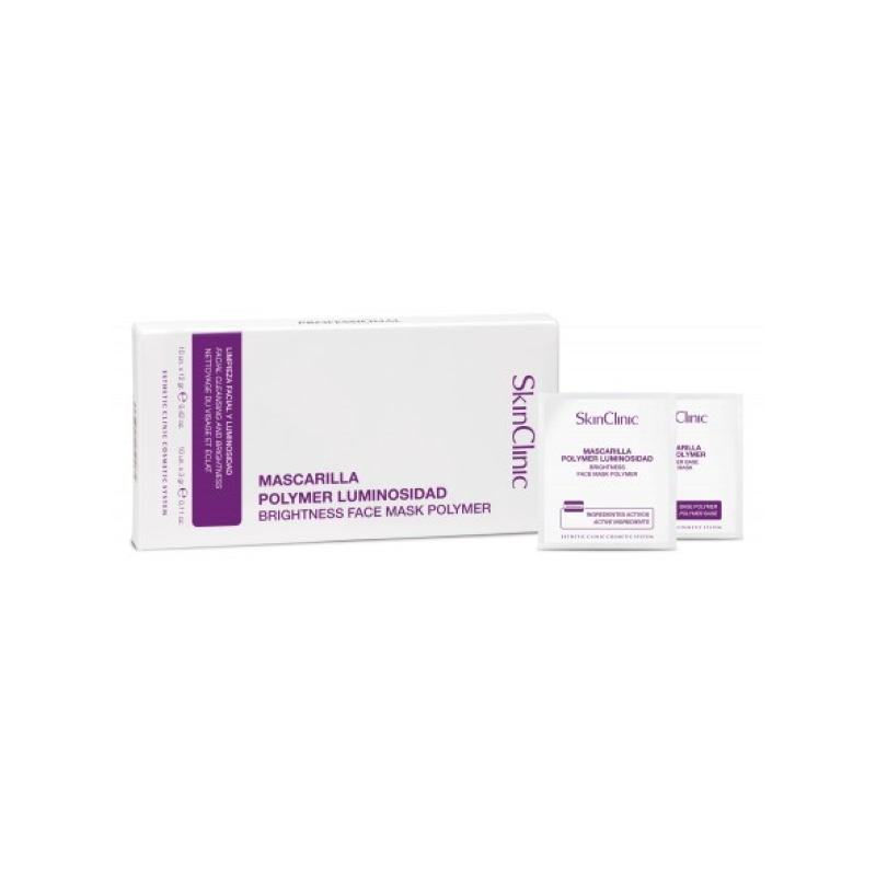 SkinClinic Brightness Face Mask Polymer, Peel-off maske, 10 stk