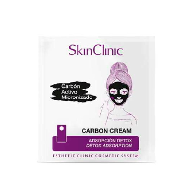SkinClinic Carbon Cream, Detox maske med aktivt kul, 6 ml sachet