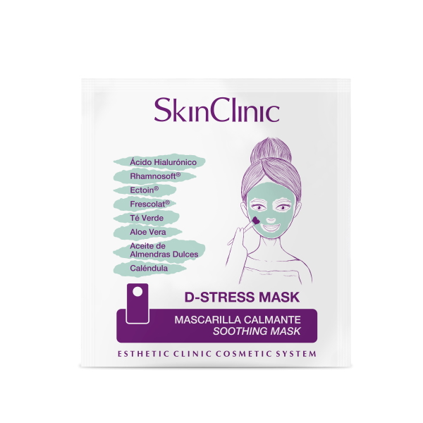 SkinClinic D-Stress Mask, 5 ml sachet, Regenerende creme maske