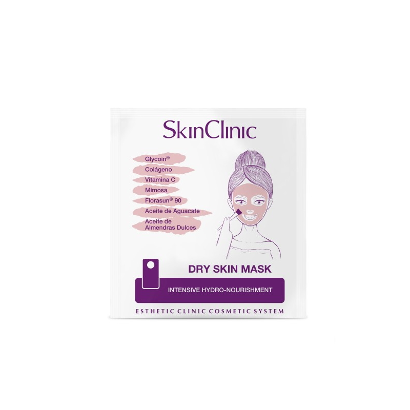 SkinClinic Dry Skin Mask, 5 ml sachet, maske til tør hud