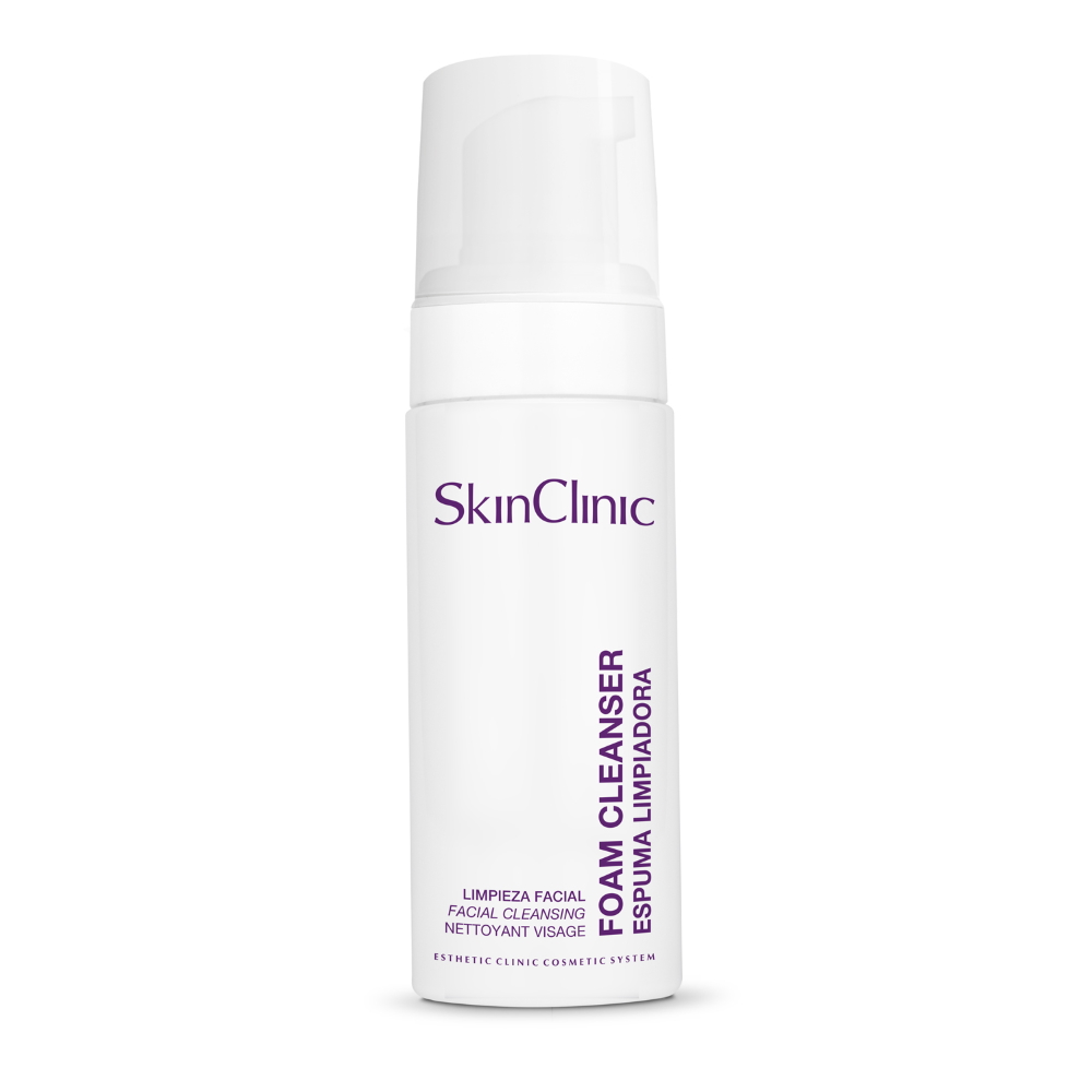 SkinClinic Foam Cleanser, 150 ml med Glycolsyre og Kamille. Renseskum til alle hudtyper.