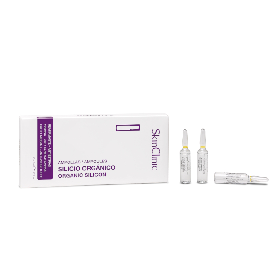 SkinClinic Organic Silicon Ampoules, 10 x 5 ml.. Til opstramning og reduktion af strækmærker.