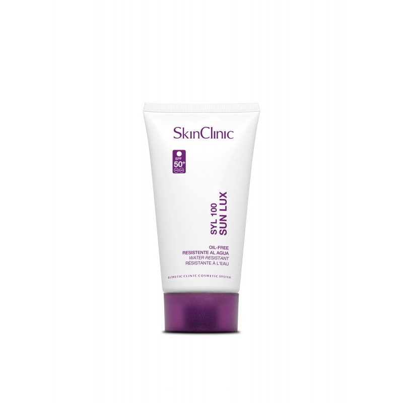 SkinClinic SYL 100 Sun Lux SPF50, 150 ml, Oliefri og vandskyende solcreme