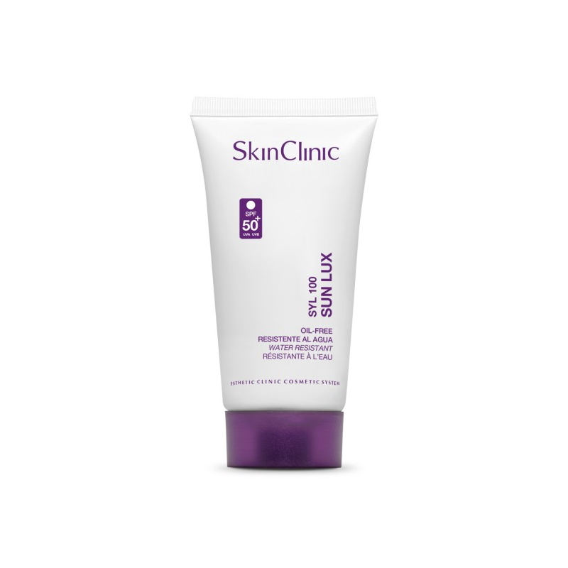 SkinClinic SYL 100 Sun Lux SPF50, 50 ml, Oliefri og vandskyende solcreme