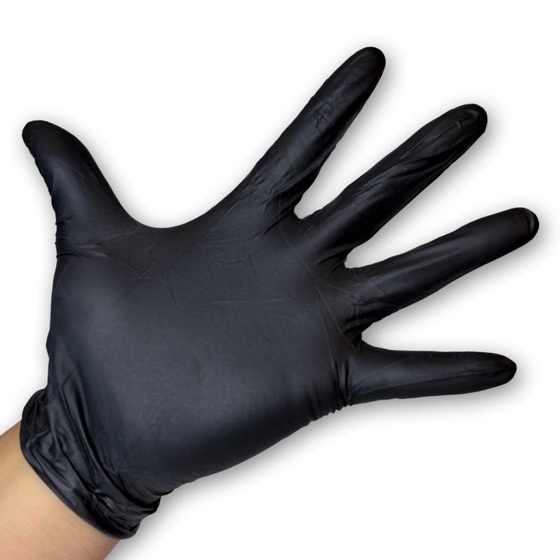 Nitrilhandsker, Str. Small, sorte, 100 stk, LyncMed Medical