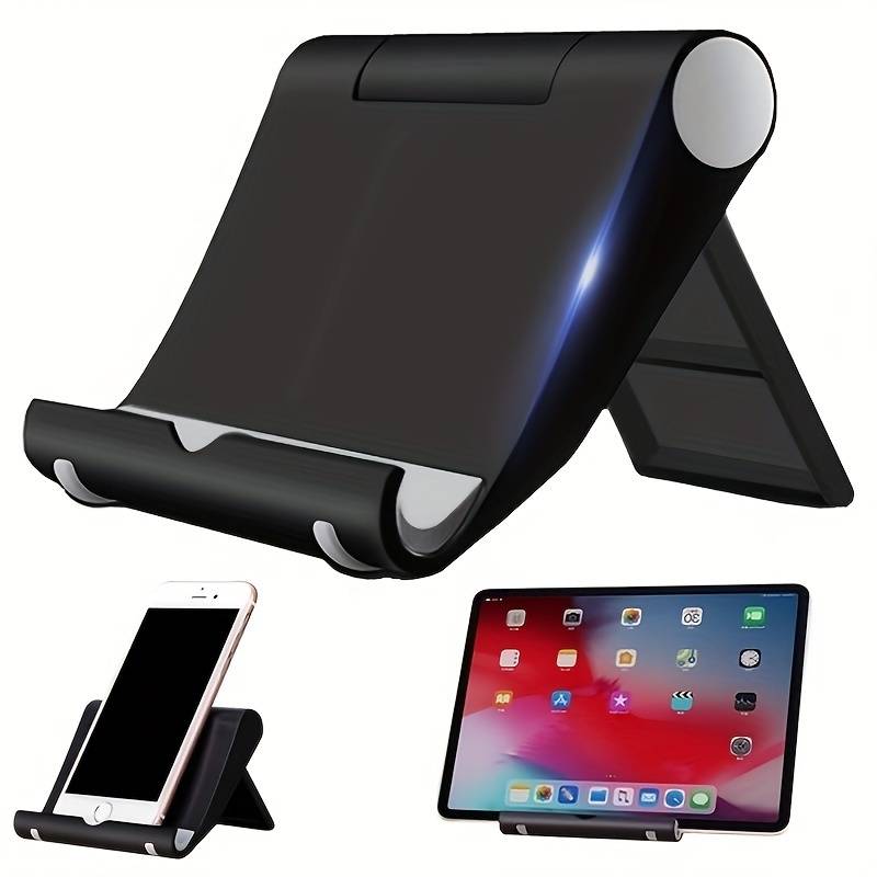Tablet og mobilholder, sort