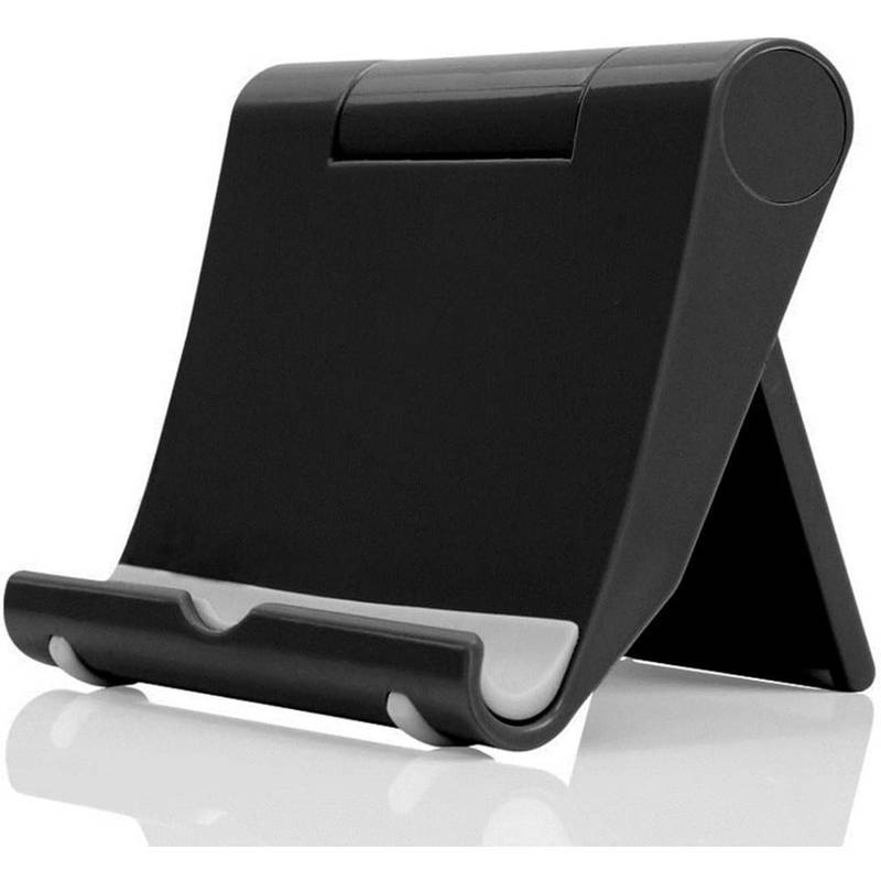 Tablet og mobilholder, sort