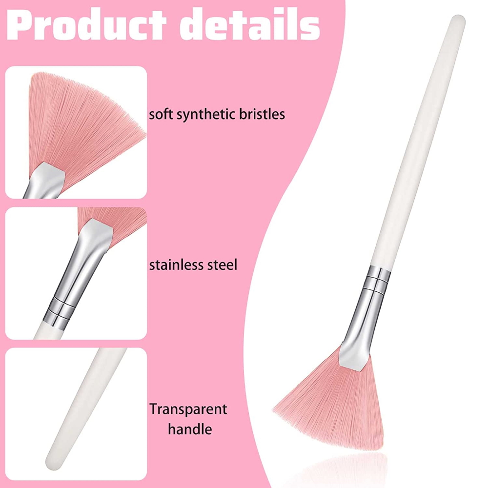 Viftepensel, pink, 16 cm