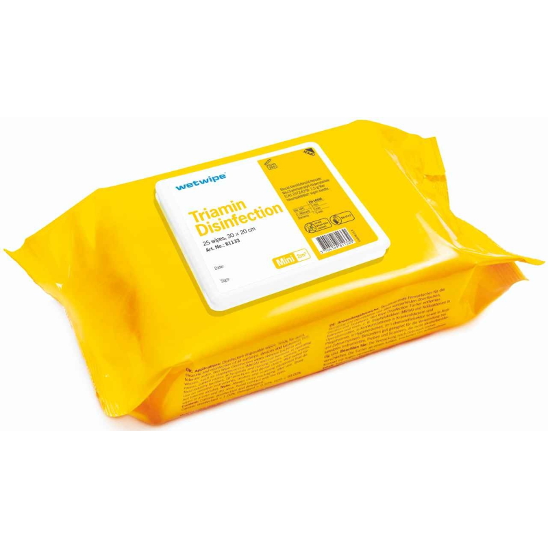 Wet Wipe Triamin Mini Wipes, Desinfektionssserviet uden alkohol med Triamin.